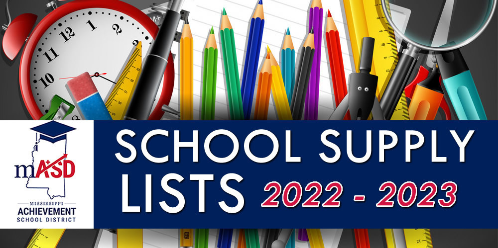 mASD District School Supply List 2022-2023