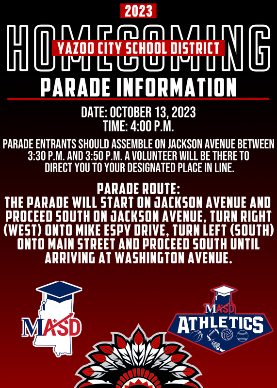 Yazoo City Parade Information 2023 Mississippi Achievement